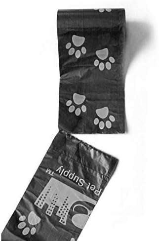 Торбички за кучешки какашек Downtown Пет Supply (220 карата - Пакети с шарките на ириса лапи и 1 опаковка), Скоби за диспенсера