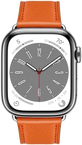 Кожена каишка Docco Jette, съвместим с каишка на Apple Watch 41 мм 40 мм, 38 мм, Класически Италиански Кожена каишка премиум-клас ръчен труд за жените и мъже, каишка iWatch за Apple Watch Ser