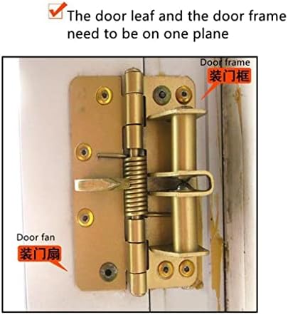 Позиционирующая контур Пружина самоустанавливающаяся Контур Автоматична Закрывающаяся врата, богат на функции на Окото вратата на Дървената врата на панта (Цвят: