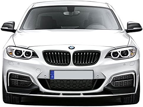 IKON MOTORSPORTS, Устна на Предната броня, която е Съвместима С BMW F22 2 серия 2014-2021 година на издаване, Неокрашенная Черно