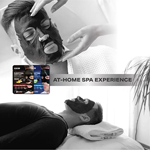 ODB for MEN Маска с въглен на прах и эссенцией 12 бр., Почистване на Витамини Маска за грижа за кожата за мъже, комплект за грижа