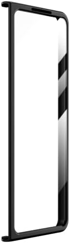 Кака за Предната рамка, Вградено Защитно фолио за екран от закалено Стъкло, Съвместим калъф Galaxy Z Fold 4 Черен цвят