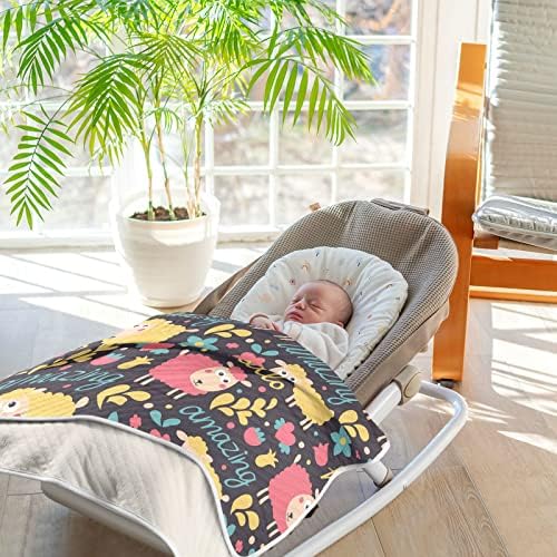 Пеленальное Одеяло, изработени от памук с Овечьими цветове за Бебета, Като Юрган, Леко Меко Пеленальное Одеало за детско креватче,