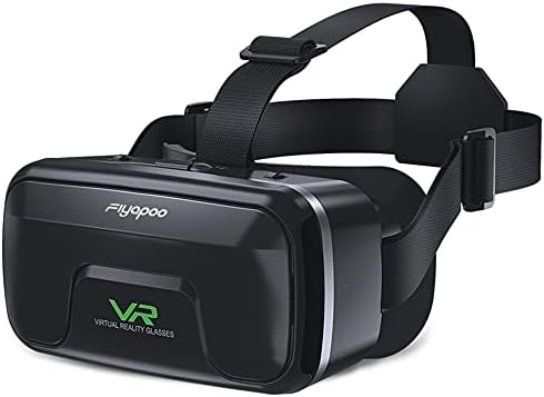 Очила за виртуална реалност FIYAPOO, подходящи за 3D филми и игри, очила за виртуална реалност VR 3D, съвместими с 4,7-6,53 инчов смартфон Android, iPhone, очила за виртуална реалност