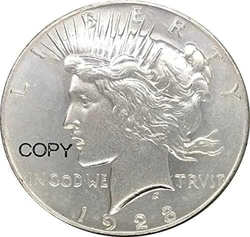 Съединените американски щати 1 долар Мирен долар 1928 Мельхиоровые със сребърно покритие Копирни монети