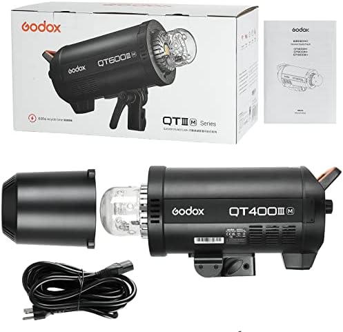 Студийная светкавица Godox QT400III QT400IIIM Монолайт, Безжична X-система 2,4 G, HSS 1/8000 s, която симулира Led лампа за Определяне