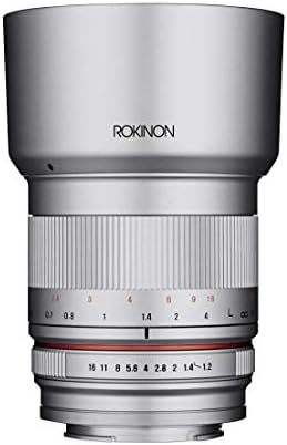 Високоскоростен обектив Rokinon RK50M-MFT-SIL 50mm F1.2 AS UMC за Olympus и Panasonic (сребрист)