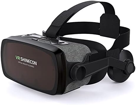 #32KH4d Очила Версия на Слушалки за Мобилни Телефони Шлем за Виртуална Реалност 3D Киноигры със Слушалки Vr Очилата Goggle Casq