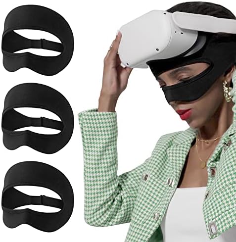 Suitisbest VR Маска Регулируема Дишаща VR Превръзка от неопрен за пот за Quest 2, PSVR, HTC Vive, Gear, тренировки във виртуална