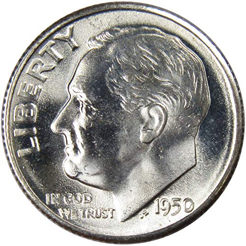 Монети на САЩ от 1950-те години Рузвелт Стотинка БУ, не Циркулировавшая на Монетния двор на Щата 90% Сребро 10 карата