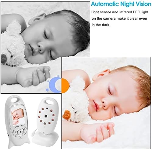 Следи бебето TKMARS, камера за нощно виждане с технология 2.4 Ghz безжична детски телефон, без Wi-Fi, следи бебето с камера и звук.