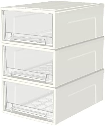 Четомо 5Л*3. Пластмасови Штабелируемые кутии за съхранение, кутия за съхранение, Многофункционални Кутии за спалня, баня, кабинет,
