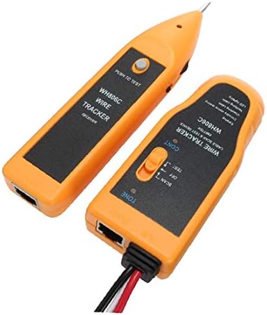 X-DREE WH806C Line Finder Телефон, RJ-45, RJ11 Комплект за проследяване на кабели Ethernet LAN Кабелен тестер (Cavo di rete Ethernet