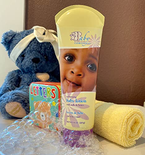 Детски омекотяващ лосион Clear Essence Бебето с мляко и мед - Грижи за детската кожа - Лосион за тяло с аромат на мляко и мед - Детски овлажняващ лосион - за дълготрайно овла