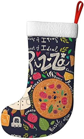Пиццаперсонализированные Коледни Чорапи на Главния готвач за Украса на Дома Празнична Коледно парти