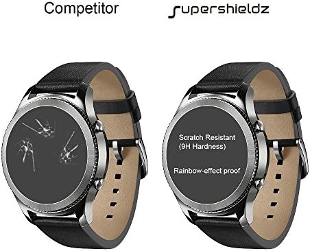 (3 опаковки) Supershieldz е Предназначен за умни часовници Fossil Слоун HR Gen 4 със защита на дисплея от закалено стъкло, без драскотини,