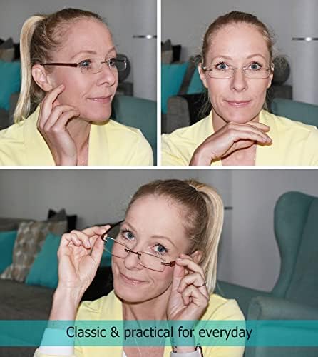 LUR 7 опаковки очила за четене без рамки + 4 опаковки стилни очила за четене (общо 11 двойки ридеров + 1,50)
