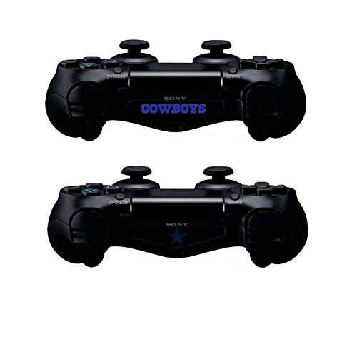 GamerGeekz® Кожа за Playstation 4 + 2 обвивки за контролер Ps4 + стикери с подсветка Ps4 Далас