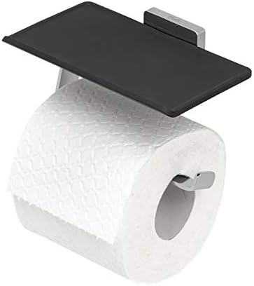 Титуляр на ролка тоалетна хартия, Тигър с рафтове, Неръждаема стомана, Хром, 150x85x95 мм