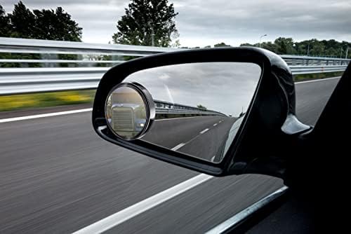 OBTANIM 4 Пакета Сляпо Петно Автомобилно Огледало с Регулируем ъгъл на наклона 2 Инча HD Кръгло Стъкло За Странично Куполна Огледало за Обратно виждане Аксесоари с Рамк?