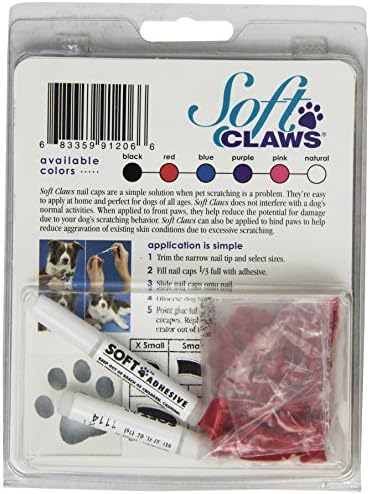 Капачки за нокти Soft Claws за Кучета и Котки Take Home Kit, X-Large, Червен