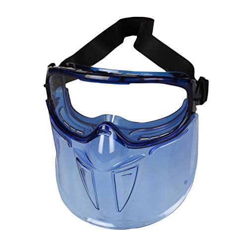 Защитни очила KleenGuard - 18629 V90 Shield с Прозрачни фарове за мъгла лещи в Синя рамка