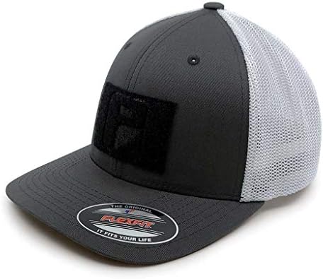 Тактическа шапка с външни джобове | Заоблена шапка за шофьор на камион | Автентичен Flexfit | Петлевая повърхност с размери 2x3