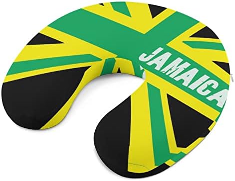Ямайка Ямайски Флаг на Кралство Пътна Възглавница за Самолет, Влак, Кола, U-образна Възглавница, облегалката за глава, Възглавница Пяна с Памет, Един Размер