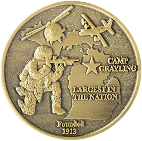 Съединените Щати Армия на САЩ Армията на Мичиган САЩ Националната гвардия Лагер Grayling USNG Challenge Монети