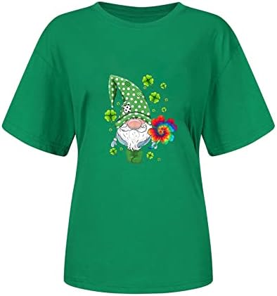 Лятна Есенна Тениска Дамска 2023, Модни Памучен Тениска с Къс Ръкав и Графичен Дизайн, Ежедневен Риза за Дами 0O 0O