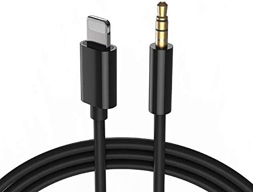 [Сертифициран от Apple Пфи] AUX кабел за iPhone Гръмотевична до 3.5 мм, аудио кабел AUX за автомобилния домашно стереодинамика,