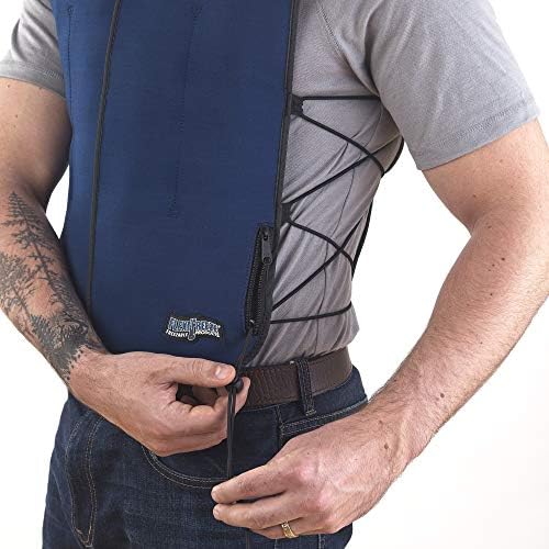 FlexiFreeze Ice Vest - Персонален Охлаждащ жилетка за намаляване на температурата, тъмно син