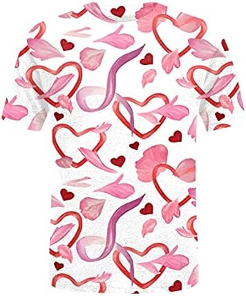 Дамски Hoody Love Heart с Графичен Дизайн и Дълъг Ръкав, Ризи, Свети Валентин, Пуловер с Кръгло Деколте, Върхове