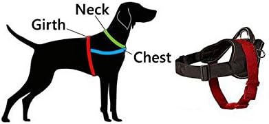 ForDogTrainers Найлон шлейка за кучета, регулируемо, лесна за стягане, разходка и дресура - Размер XL