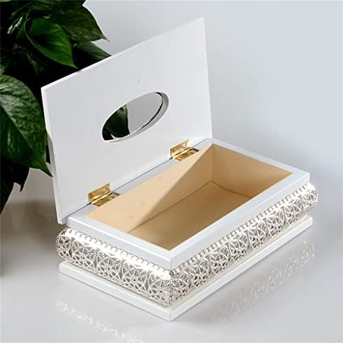 Кутия за Салфетки DINGZZ в Европейски Стил, Бяло Дърво, Златната Кутия За Салфетки, Декорация на Дома, Кутия За Салфетки, Творчески Кутия