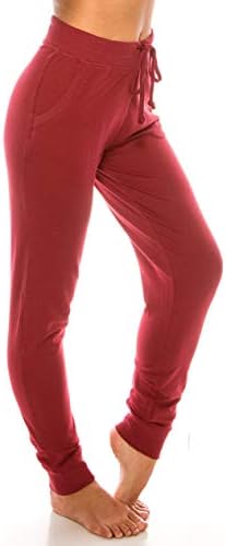 The Leggings Gallery / Дамски Спортни панталони за джогинг от Памучна смес с джобове за почивка, Зауженные Към Дъното, За Активна