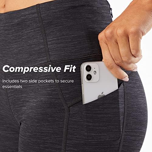 KORSA Hypnotic Compression 6 Short 2.0 за жени с джобове | Отводящие влага, с висока талия и поддръжка на Кора | за джогинг, йога