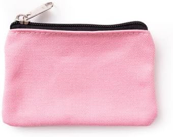 HappyDaily 6 опаковки чанти платно чанти с цип, Малки козметични чанти, Косметичка-Органайзер за червило, Малка Чанта за съхранение в Чантата за носене (Розов /Светло роз?