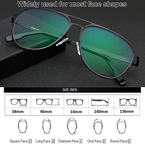 Фотохромичните Очила за четене за мъже, Блокиране на Синя светлина, Очила за четене в тясна метална рамка с защита от uv (Цвят: черен размер: +2)