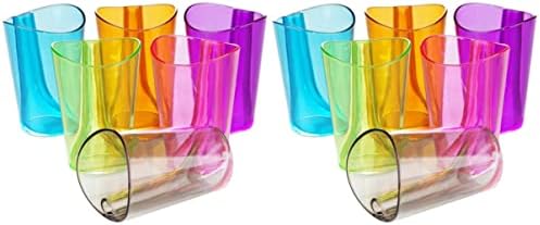 Пластмасови Чаши за вода Cabilock, 8 бр., за Смесване на вода със зъбите, Иновативен Чаша за четка за зъби, За гаргара, Чаша за
