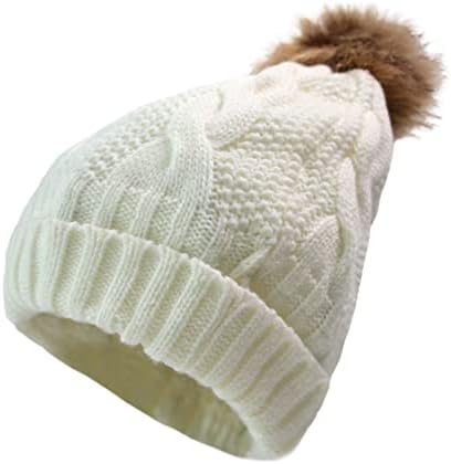 Зимните Възли шапки NAMANANA, Топли шапки, шапки на руното лигавицата, Дамска Зимна шапка-Бини