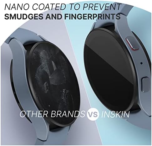 Защитно фолио от закалено стъкло Inskin, предназначена за Samsung Galaxy Watch 5 Pro 45 mm [2021] - 3 опаковки, твърдост 9H, защита от надраскване, лепило, без мехурчета