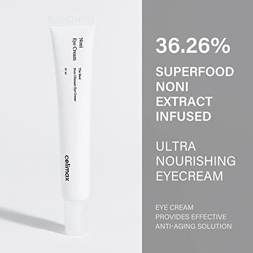 Крем за кожата около очите от алергии the Real Noni Ultimate - Съдържа 36,26% екстракт от плод на Нони, Бакучиол, Ретинол, анти-Стареене, Против бръчки, подмладява чувствителната