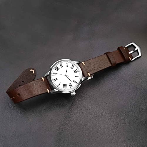 Въжета за мъжки часовници BISONSTRAP, Кожени Въжета ръчна изработка, Быстросъемные, 18 мм, 20 мм, 22 мм