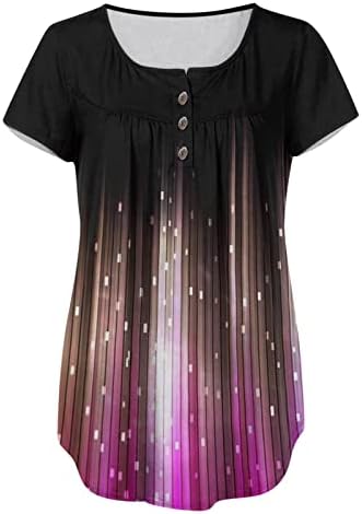 Блуза-Тениска за Момичета, Есента и Летни Дрехи с Къси ръкави, Модни Памучен Блуза с кръгло деколте и Графичен Дизайн за Късна закуска 9V 9V