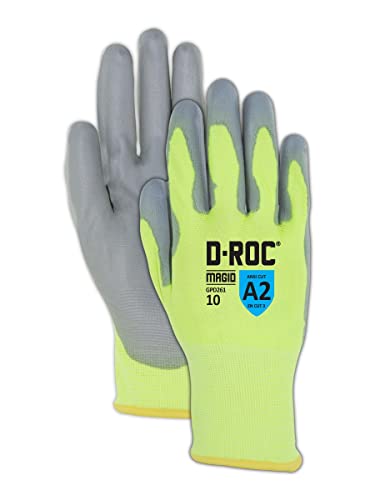 Работни ръкавици MAGID общо предназначение Dry Grip Level A2, устойчиви на гумата, 144 PR, С антиоксидантна полиуретанова боя С покритие, Размер 9 / L, за Многократна употреба, в ч?