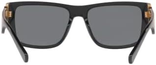 Versace VE 4369 GB1/81 Черни Пластмасови Правоъгълни Слънчеви Очила Със Сиви Поляризирани Лещи