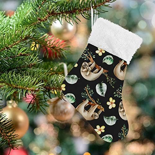 Коледни Чорапи ALAZA, Сладки Ленивцы, Висящи По Дърветата, Класически Персонализирани Малки Чулочные Украса за Семейни празници,