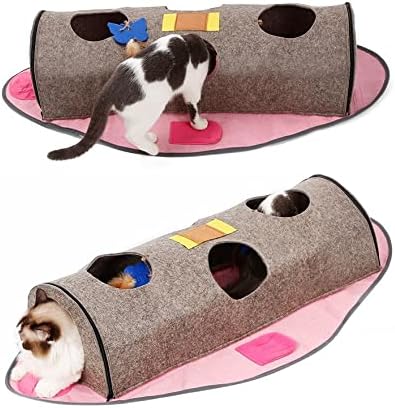 играчки за котки Играчка за котки Тунела под формата На риба Приятна игра Мултифункционален Котешки Гнездо за Аксесоари за котки (Цвят: C1)
