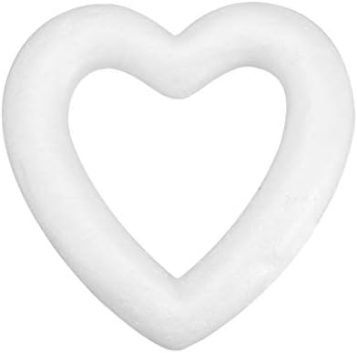 ABOOFAN 4 бр. Бутикови Полистирен Сърца във формата На Сърце от Стиропор Сърдечни Декорации Diy от Стиропор за Рожден Ден, Сватбени